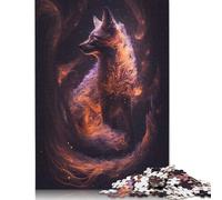 Puzzle da 1000 pezzi della Volpe a nove code nello spazio per adulti e adolescenti dai 12 anni in su, regali per la vigilia di Natale, 1000 pezzi (75x50 cm)