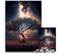 Puzzle da 1000 pezzi dell'Albero Cosmico della Vita per adulti, gioco rompicapo, gioco interattivo per famiglie, adatto per età 14+ 50x75cm/19,68x29,52 pollici