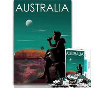 Puzzle da 1000 pezzi dell'Australia per adulti, regalo, gioco stimolante e gioco per famiglie, ideale come regalo per tutta la famiglia, 38x26cm