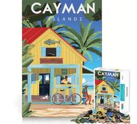 Puzzle da 1000 pezzi delle Isole Cayman,gioco di precisione e divertente che stimola la mente,ideale per momenti di relax e come regalo di Natale (38x26cm)