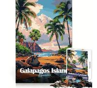 Puzzle da 1000 pezzi delle Isole Galapagos,Ecuador Poster di viaggio Gioco di precisione Divertente rompicapo Regalo Gioco tranquillo Regalo di Natale Arte (38x26cm)