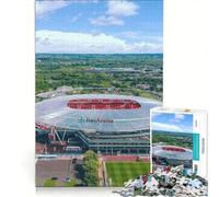 Puzzle da 1000 pezzi dello stadio Bayer Leverkusen, giocattolo educativo, divertente antistress, per rafforzare l'amore tra le coppie 50x75cm