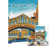 Puzzle da 1000 pezzi dell'Università di Oxford Inghilterra Puzzle per ragazzi Il montaggio del modello allena la mente e la manualità Regalo per amici e familiari 50x75cm