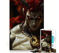 Puzzle da 1000 pezzi "Demone dai capelli rossi e vampiro dorato" per adulti, stimolante per la mente e per il relax, con bordi precisi (38x26cm)