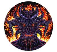 Puzzle da 1000 pezzi "Demone dall'Inferno", gioco interattivo per famiglie, decorazione fai da te per la casa, rompicapo stimolante (67,5x67,5cm)