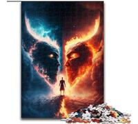 Puzzle da 1000 pezzi "Demoni dell'Inferno" in legno, attività divertente per la casa, 50x75cm, serata di giochi in famiglia, esperienza visiva stimolante e gratificante