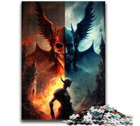 Puzzle da 1000 pezzi "Demoni dell'Inferno", puzzle da 1000 pezzi, decorazione murale artistica e idea regalo di compleanno per amici, ufficio a casa, 38x26cm