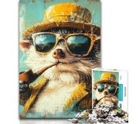 Puzzle da 1000 pezzi Detective Mongoose Puzzle per adulti 1000 pezzi, allena il tuo cervello e le tue mani Regali per amici e familiari 50x75cm