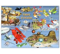 Puzzle da 1000 pezzi di aeroplano, puzzle per aviazione, storia dell'aviazione, puzzle divertenti per bambini e adulti