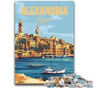 Puzzle da 1000 pezzi di Alessandria d'Egitto per adulti e adolescenti, giocattoli, giochi educativi, regali di Babbo Natale segreto antistress per bambini dai 14 anni in su, 1000 pezzi (26x38cm)