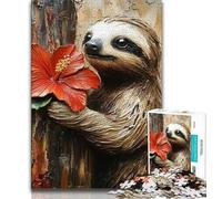 Puzzle da 1000 pezzi di animali bradipi, giocattolo educativo intellettuale decomprimente, gioco educativo per compleanno, Natale 38x26cm