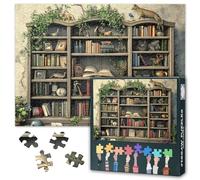 Puzzle da 1000 pezzi di animali in legno, per adulti, vecchi libri, 1000 puzzle per adulti, 70 x 50 cm, gioco di abilità impossible per tutta la famiglia