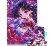 Puzzle da 1000 pezzi di Anime Girl per adulti e adolescenti, aiuta il cervello ad allenare i giocattoli avvincenti per coltivare la pazienza, un'opera d'arte (38x26cm)