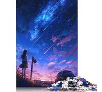 Puzzle da 1000 pezzi di Anime Starry Twilight Girl, regali di Natale, puzzle in legno per adulti e adolescenti, giocattoli educativi per l'apprendimento, 1000 pezzi (75x50 cm)