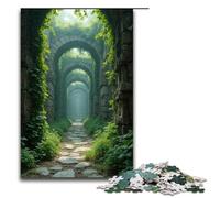 Puzzle da 1000 pezzi di antiche mura cittadine ricoperte di viti per adulti puzzle impossibile antistress per adolescenti dai 14 anni in su 1000 pezzi (75x50 cm)
