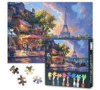 Puzzle da 1000 pezzi di architettura - Affascinante paesaggio urbano arte con tavola puzzle di alta qualità, puzzle urbano per adulti, 70 x 50 cm