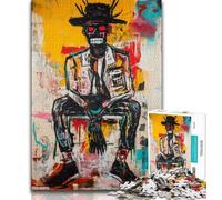 Puzzle da 1000 pezzi di Basquiat Robot per adolescenti e adulti, aiuta il cervello a esercitare i giocattoli avvincenti per coltivare la pazienza, adatto alle coppie (38x26cm)