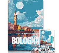Puzzle da 1000 pezzi di Bologna, Italia, per adolescenti, giocattoli educativi, giochi per famiglie, regali e compleanni unici, 50x75cm