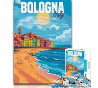 Puzzle da 1000 pezzi di Bologna, Italia, per adolescenti, giocattoli educativi, giochi per famiglie, regali e compleanni unici, 50x75cm