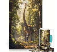 Puzzle da 1000 pezzi di Brachiosauro preistorico per adolescenti, gioco per allenare la mente, rilassante, artistico, da assemblare, regalo premuroso 50x75cm