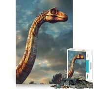 Puzzle da 1000 pezzi di Brachiosauro preistorico per adulti, regalo, per rafforzare la memoria, per un momento sereno, per la qualità, per Babbo Natale 50x75cm