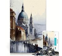 Puzzle da 1000 pezzi di Budapest,città ungherese,con incastri perfetti Un'opera d'arte che stimola la mente,ideale per il relax e il gioco Decorazione natalizia da parete (50x75cm)