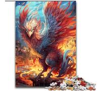 Puzzle da 1000 pezzi di cartone raffigurante una fenice, ideale come regalo di Natale per ufficio, camera da letto e soggiorno Dimensioni: 26x38cm