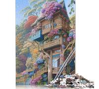 Puzzle da 1000 pezzi di castelli incantati per adulti, puzzle di carta regalo di Halloween per adolescenti, regali unici per la casa e regali 1000 pezzi (38x26 cm)