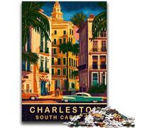 Puzzle da 1000 pezzi di Charleston, Carolina del Sud, per adulti e adolescenti, regalo di compleanno per trascorrere il tempo libero a casa, regali, decorazione da parete per 14+ anni (26x38cm)