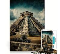 Puzzle da 1000 pezzi di Chichen Itza,gioco di incastro divertente e stimolante per la mente,ideale per momenti di relax e per il compleanno (50x75cm)