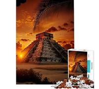 Puzzle da 1000 pezzi di Chichen Itza per adolescenti ideale per compleanni e Natale Migliora la memoria Gioco avvincente adatto a persone dai 14 anni in su (38x52cm)