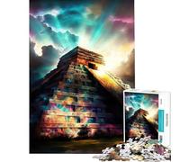 Puzzle da 1000 pezzi di Chichen Itza per compleanno Natale decorazione perfetta giocattolo fai da te adatto a partire dai 14 anni (38x26cm)