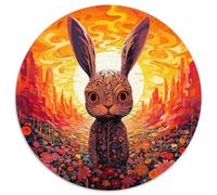 Puzzle da 1000 pezzi di conigli in cartone per adulti, perfetto per decorazioni per la casa, compleanni, feste e regali (67,5x67,5cm)