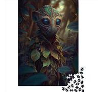 Puzzle da 1000 pezzi di creature aliene della foresta per adulti, regalo di Halloween, puzzle per adulti, decorazione per la casa, giocattoli puzzle 1000 pezzi (75x50 cm)