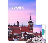 Puzzle da 1000 pezzi di Danzica gioco avvincente per coltivare la pazienza gioco educativo antistress regalo di compleanno (dimensioni 50x75cm)