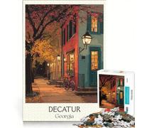 Puzzle da 1000 pezzi di Decatur, Georgia, decorazione da parete, sfida impegnativa, compleanno e Natale 50x75cm