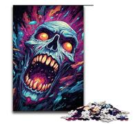 Puzzle da 1000 pezzi di Demone colorato pazzo per adulti puzzle per regali il miglior regalo adatto per adolescenti dai 14 anni in su 1000 pezzi (75x50 cm)
