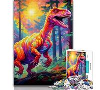 Puzzle da 1000 pezzi di dinosauri antichi per adulti, giocattoli, giochi educativi, decorazioni per la casa e regali unici antistress (50x75cm)