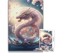 Puzzle da 1000 pezzi di drago cinese di cristallo, gioco divertente per lo sviluppo cognitivo, regalo speciale per una celebrazione premurosa, dimensioni 38x26cm