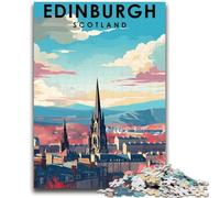 Puzzle da 1000 pezzi di Edimburgo, Scozia, per adolescenti, perfetti per le serate di gioco, giocattolo colorato per la casa, regalo 1000 pezzi (50x75cm)