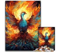 Puzzle da 1000 pezzi di fenice color fuoco puzzle impossibili per adulti sfida mentale regalo perfetto per adolescenti e arredamento per la casa 1000 pezzi (75x50 cm)
