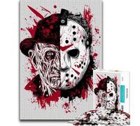 Puzzle da 1000 pezzi di film horror per adulti e adolescenti, aiuta il cervello a esercitare i giocattoli avvincenti per coltivare la pazienza, gioco di sfida unico (75x50cm)