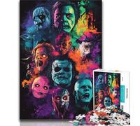 Puzzle da 1000 pezzi di film horror per adulti e adolescenti, giocattoli educativi per l'apprendimento, giochi per famiglie, regali e compleanni unici (50x75cm)