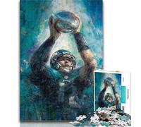 Puzzle da 1000 pezzi di football americano, puzzle da 1000 pezzi per adulti e adolescenti, gioco stimolante, ideale come regalo per tutta la famiglia, 50x75cm