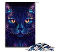 Puzzle da 1000 pezzi di gatto misterioso per adulti, puzzle impossibile antistress per adolescenti dai 14 anni in su, 1000 pezzi