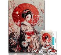 Puzzle da 1000 pezzi di Geisha giapponese per adolescenti, regalo per bambini, giocattolo educativo intellettuale decomprimente, regali di Babbo Natale segreto, 38x26cm