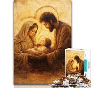 Puzzle da 1000 pezzi di Gesù per adolescenti, 1000 pezzi, gioco per famiglie, antistress, sfida difficile, regali di Babbo Natale segreto, 26x38cm
