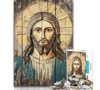 Puzzle da 1000 pezzi di Gesù per adulti e adolescenti, perfetto per ammazzare il tempo durante le vacanze Ogni pezzo è unico Gioco stimolante e divertente per tutta la famiglia, 38x26cm