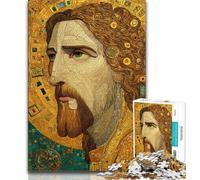 Puzzle da 1000 pezzi di Gesù per adulti e adolescenti, perfetto per ammazzare il tempo durante le vacanze Ogni pezzo è unico Gioco stimolante e divertente per tutta la famiglia, 38x26cm