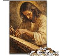 Puzzle da 1000 pezzi di Gesù per adulti, intrattenimento rilassante, perfetto regalo di Natale e decorazione per la casa (dimensioni 26x38cm)